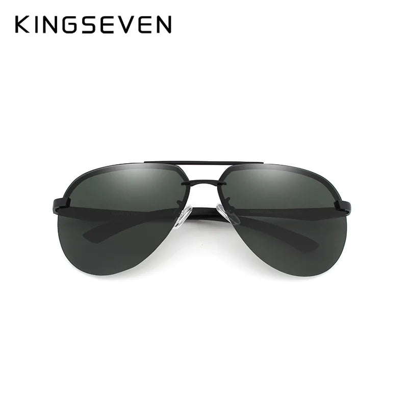 Model # K7413 Aviators Aluminum Rimless Polarized UV400