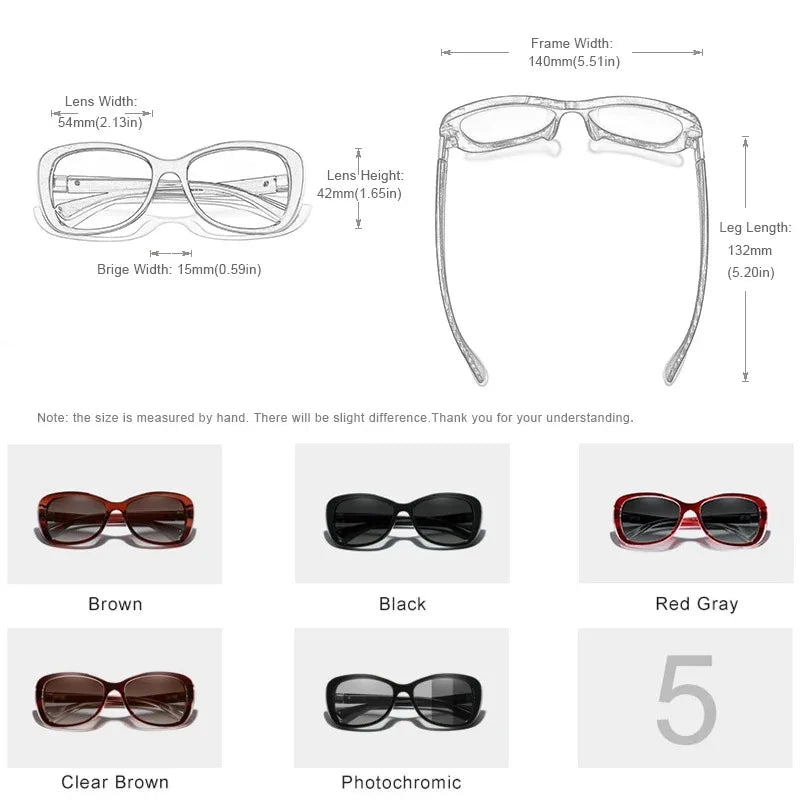 Model # 7260 Young Women's Elegant Oval UV400